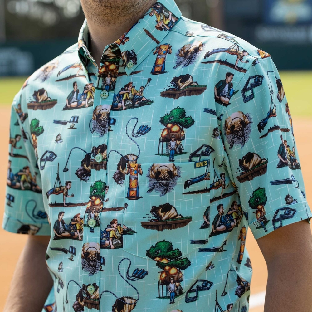 RSVLTS XL Button Up Sandlot "Get the Ball Back" Shirt